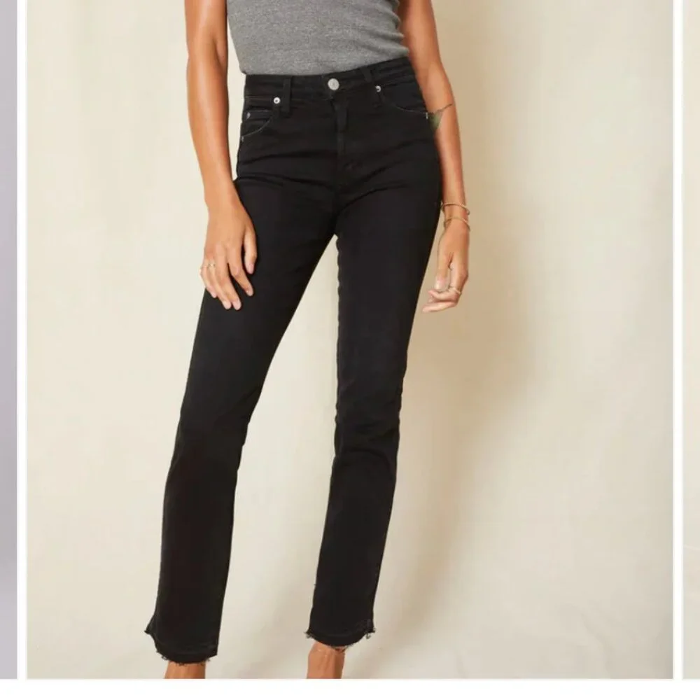 AMO babe high rise slim straight jeans - Picture 1 of 12